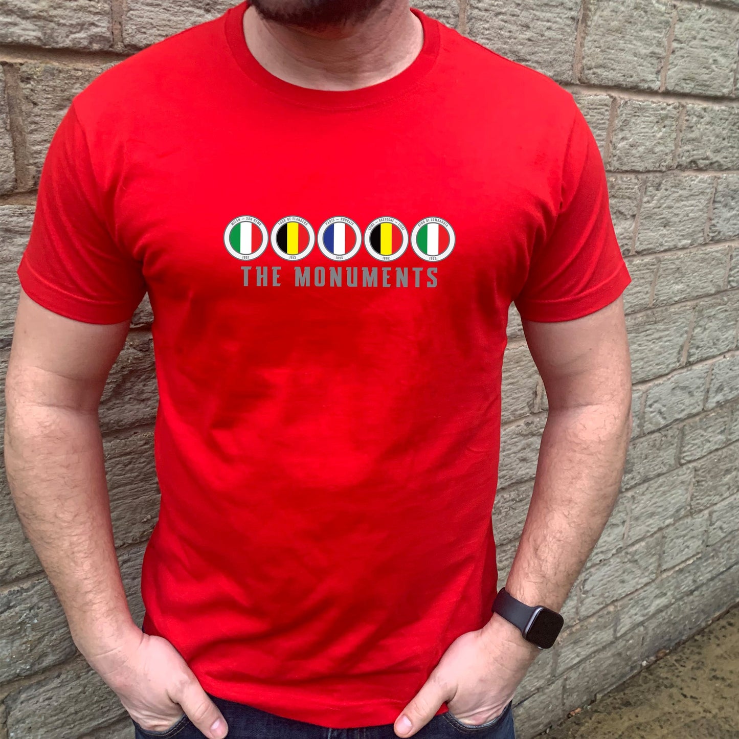 The Monuments - Classics Cycling Men`s T-shirt