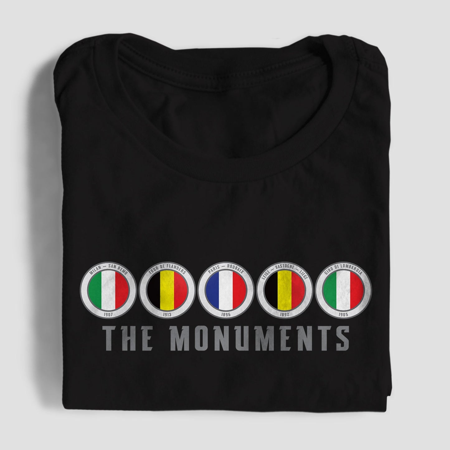 The Monuments - Classics Cycling Men`s T-shirt