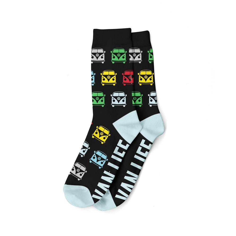 Van Life VW Camper Van Socks (Black)
