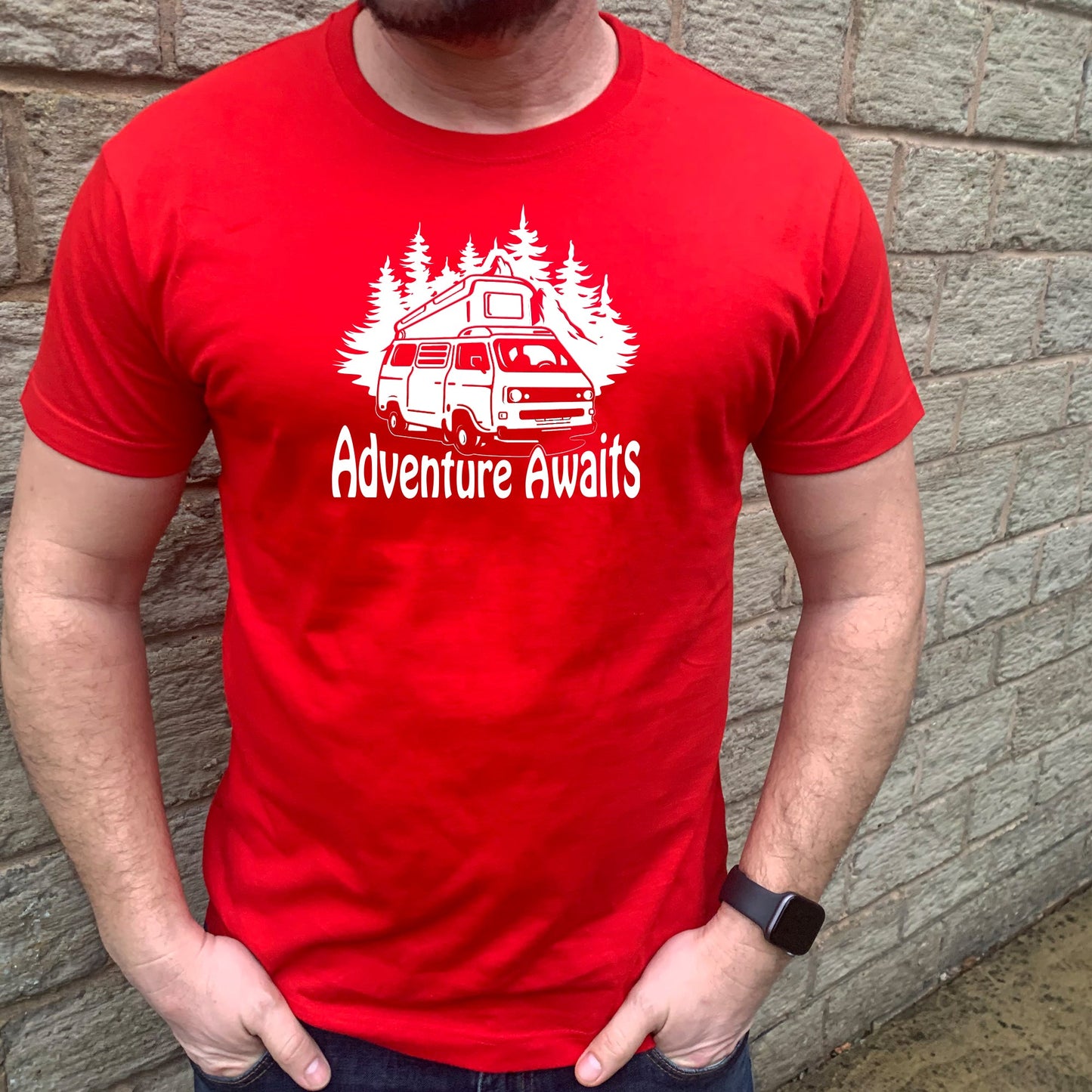 VW Trails Adventure Awaits Men`s T-shirt